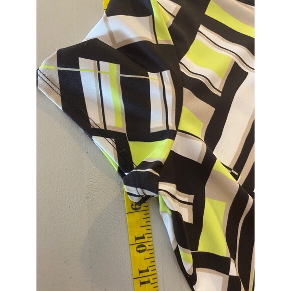 Chicos Weekends Womens Multicolored Short Sleeve Tops Size 1 Medium. - Picture 11 of 11